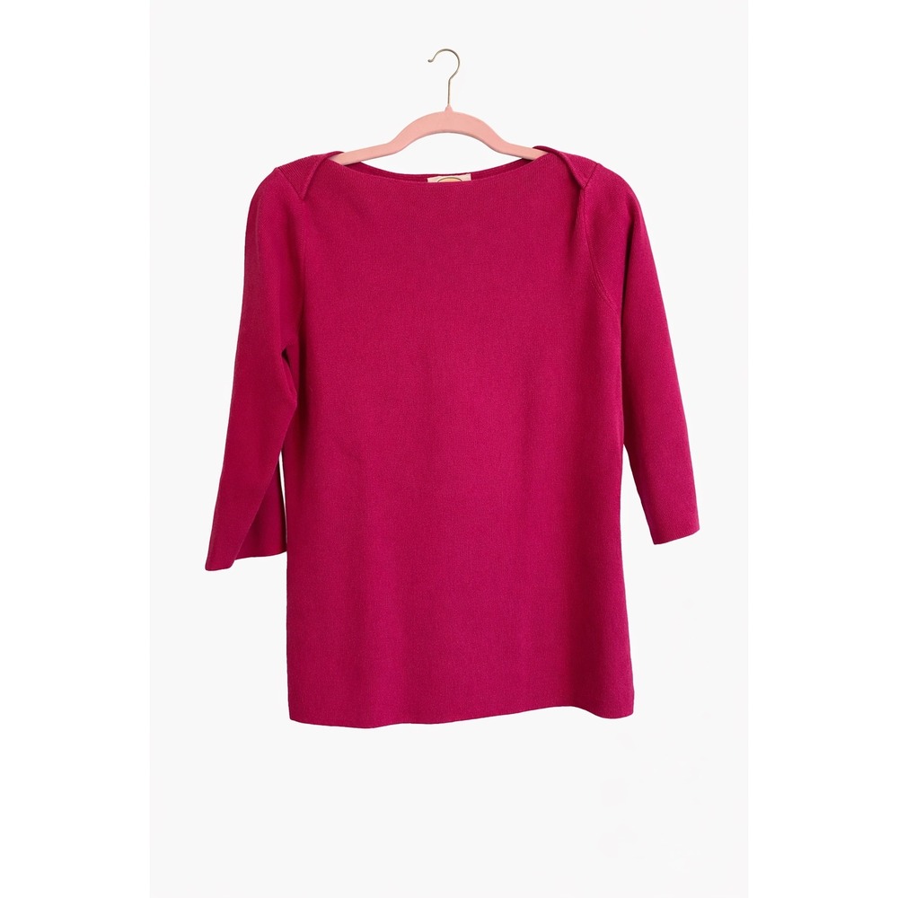 Talbots Boat Neck 3/4 Sleeve Cotton Sweater | Size Small | Excellent Condition